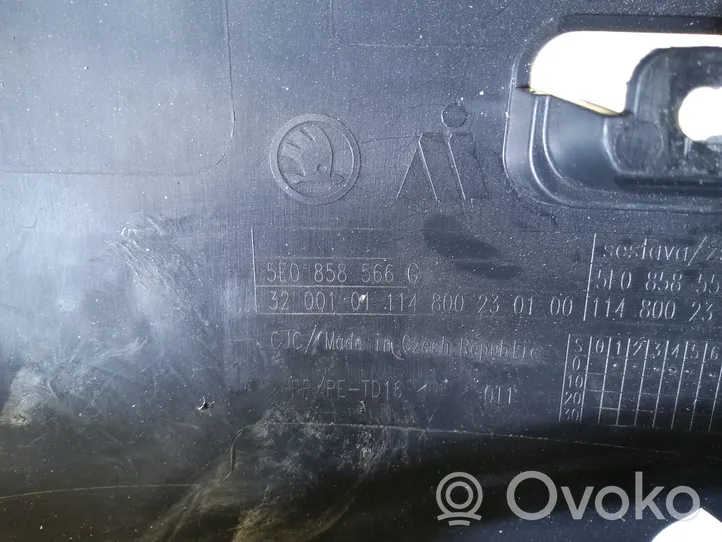 Skoda Octavia Mk3 (5E) Elementy poszycia kolumny kierowniczej 5E0858566