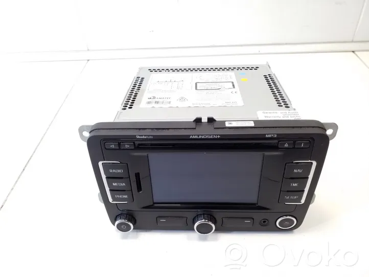 Skoda Superb B6 (3T) Unité principale radio / CD / DVD / GPS 3T0035192G