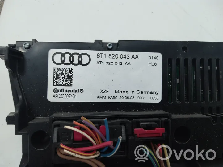 Audi A4 S4 B8 8K Ilmastoinnin ohjainlaite 8T1820043