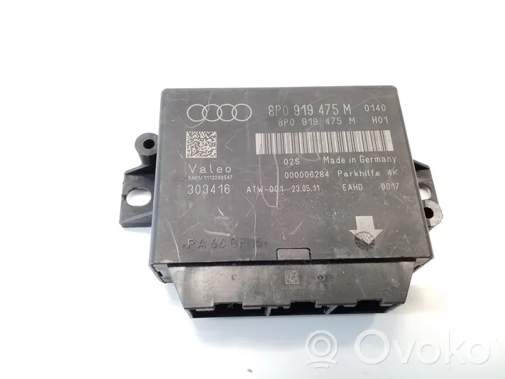 Audi A3 S3 8P Unité de commande, module PDC aide au stationnement 8P0919475M