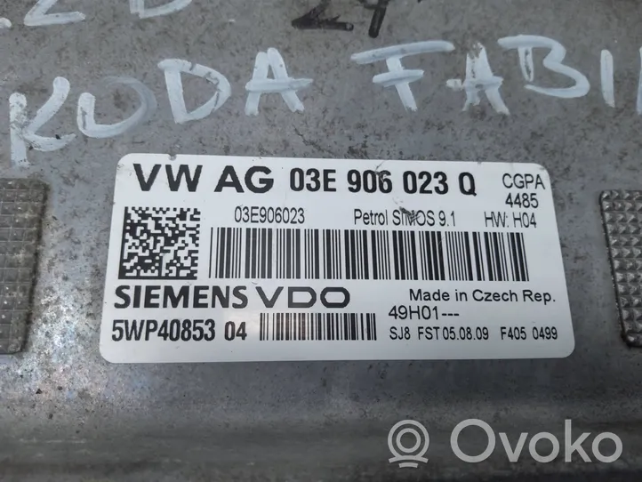 Skoda Fabia Mk2 (5J) Sterownik / Moduł ECU 03E906023Q