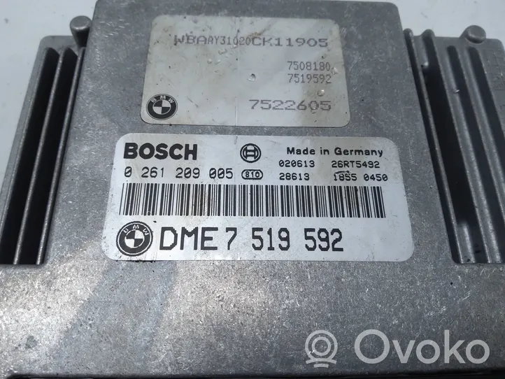 BMW 3 E46 Sterownik / Moduł ECU 7519592