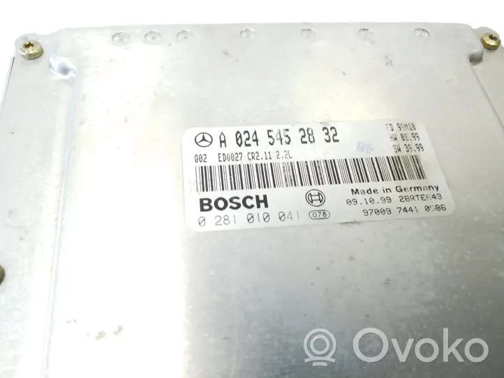 Mercedes-Benz E W210 Sterownik / Moduł ECU A0245452832