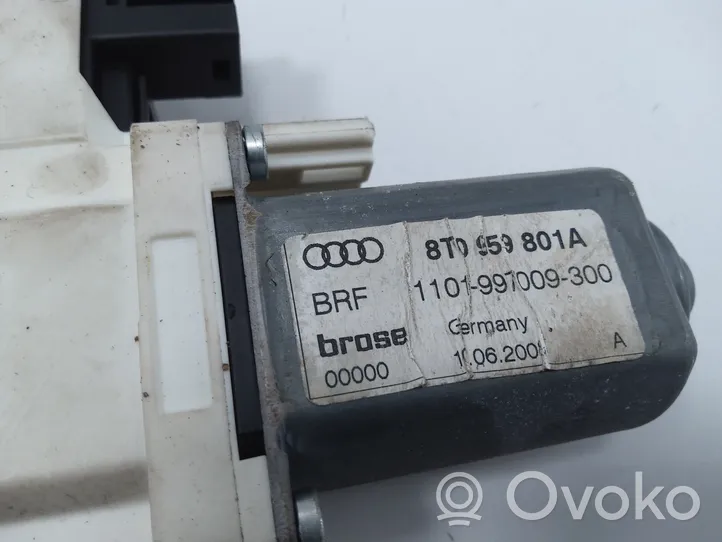 Audi A5 8T 8F Priekinis varikliukas langų pakėlėjo 8T0959801A