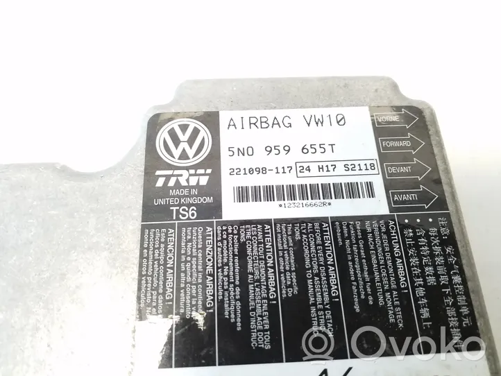 Volkswagen PASSAT B7 Centralina/modulo airbag 5N0959655T