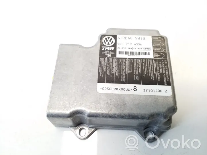 Volkswagen Tiguan Turvatyynyn ohjainlaite/moduuli 5N0959655N