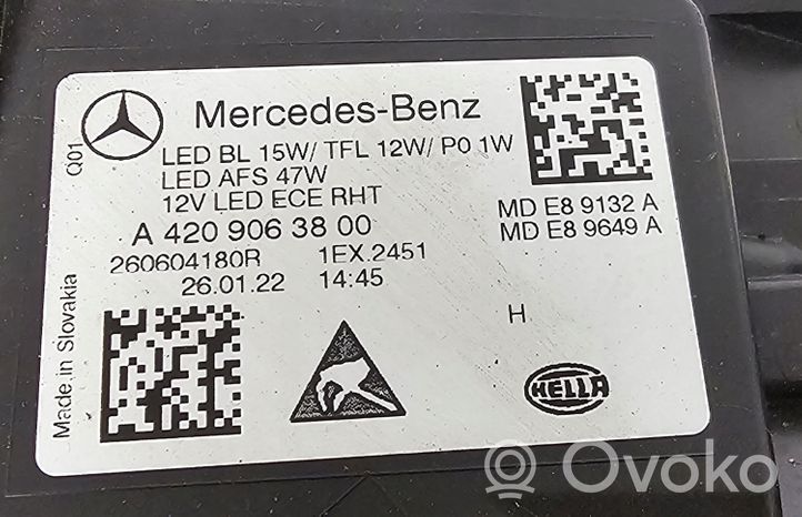 Mercedes-Benz Citan II Phare frontale A4209063800