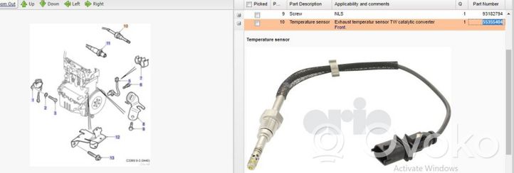 Saab 9-3 Ver2 Tepalo temperatūros matuoklis 55355404