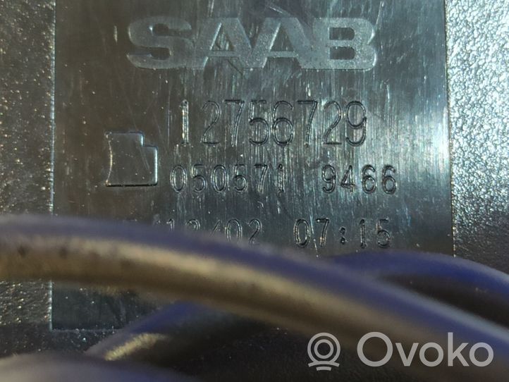 Saab 9-3 Ver2 Fibbia della cintura di sicurezza anteriore 12756729
