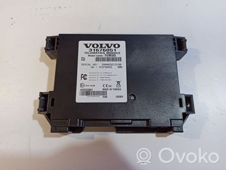 Volvo V60 Unidad de control/módulo del teléfono 31676051