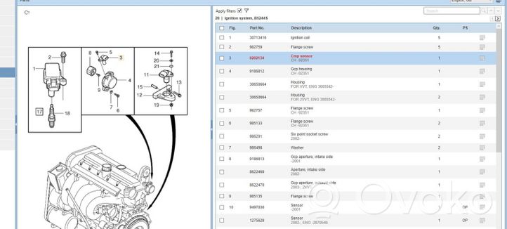 Volvo S60 Camshaft position sensor 9202134