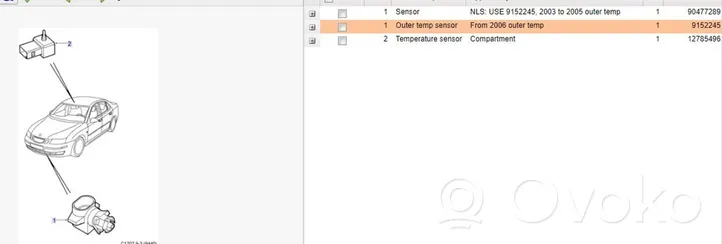 Saab 9-3 Ver2 Öljyn lämpötila-anturi 9152245