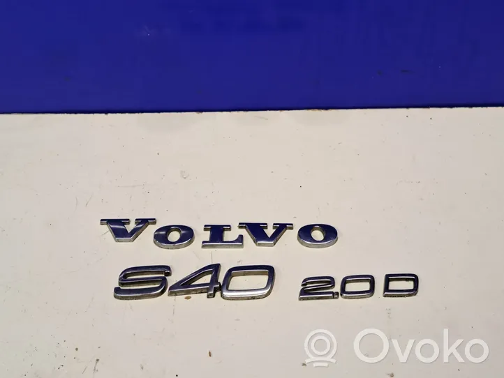 Volvo S40 Valmistajan merkki/mallikirjaimet 30661222