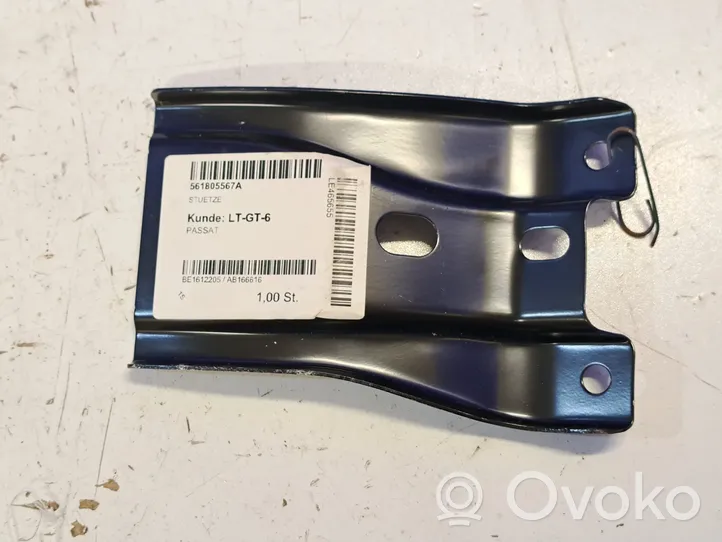 Volkswagen PASSAT B7 Radiator support slam panel bracket 561805567A