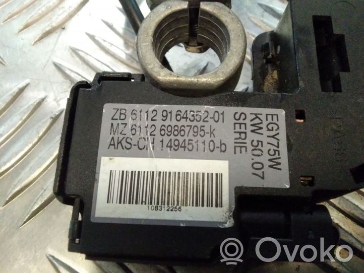 BMW 3 E90 E91 Cavo negativo messa a terra (batteria) 912357101