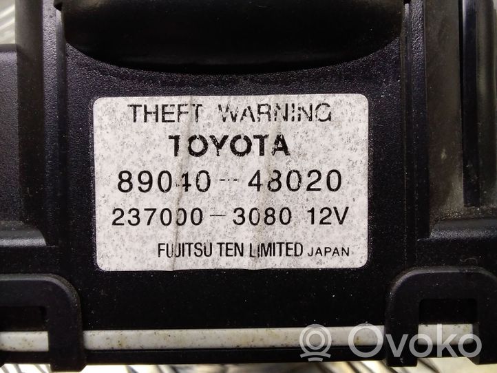 Toyota Prius (XW20) Allarme antifurto 8904048020