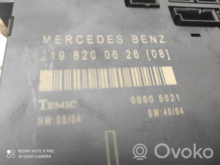 Mercedes-Benz CLS C219 Oven ohjainlaite/moduuli 2198200626