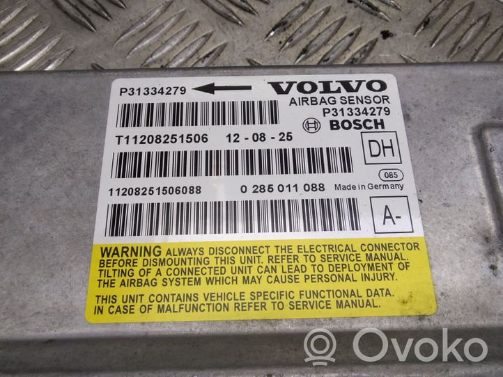 Volvo V60 Sterownik / Moduł Airbag P31334279