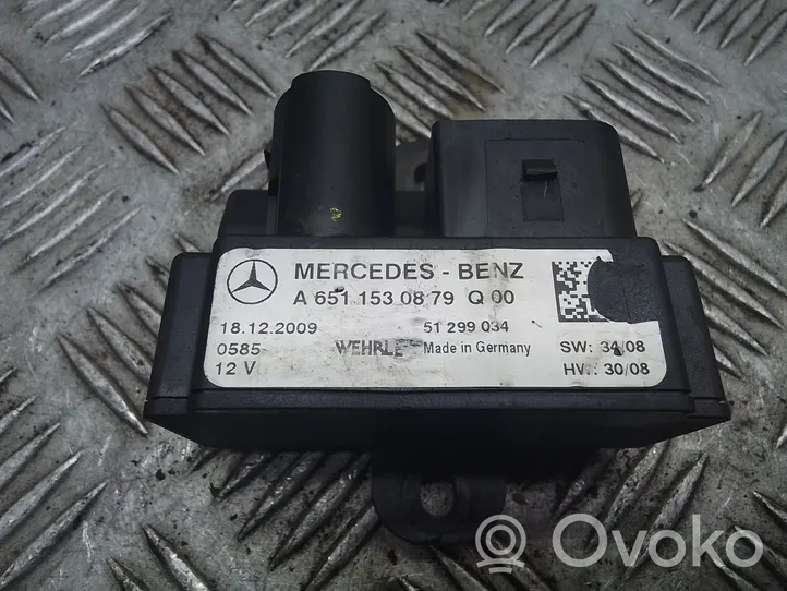 Mercedes-Benz Sprinter W906 Relais de bougie de préchauffage A6511530879