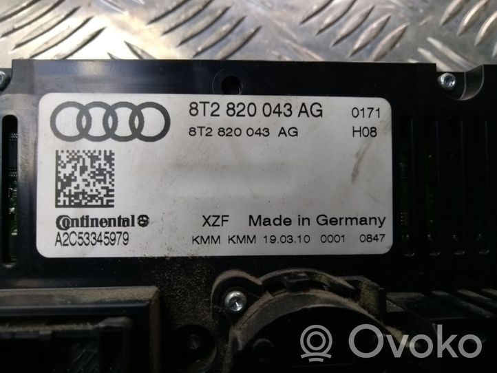 Audi A4 S4 B8 8K Ilmastoinnin ohjainlaite 8T2820043AG