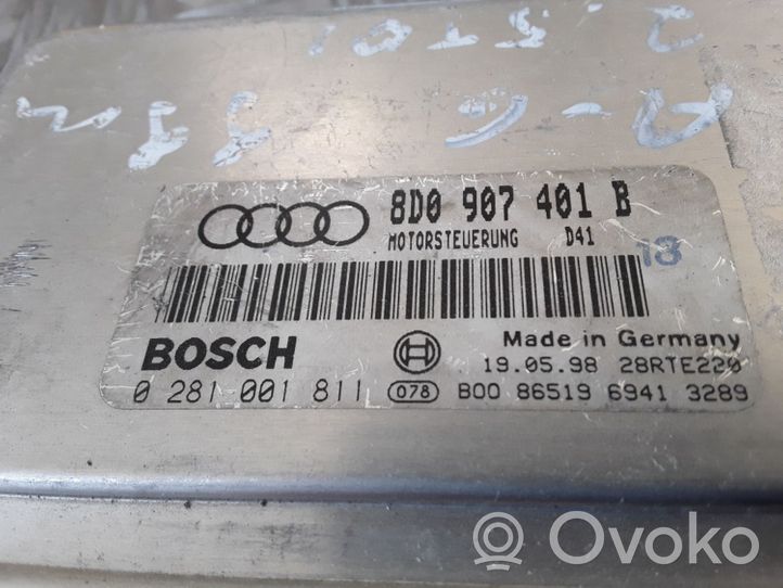 Audi A4 S4 B5 8D Sterownik / Moduł ECU 8D0907401B