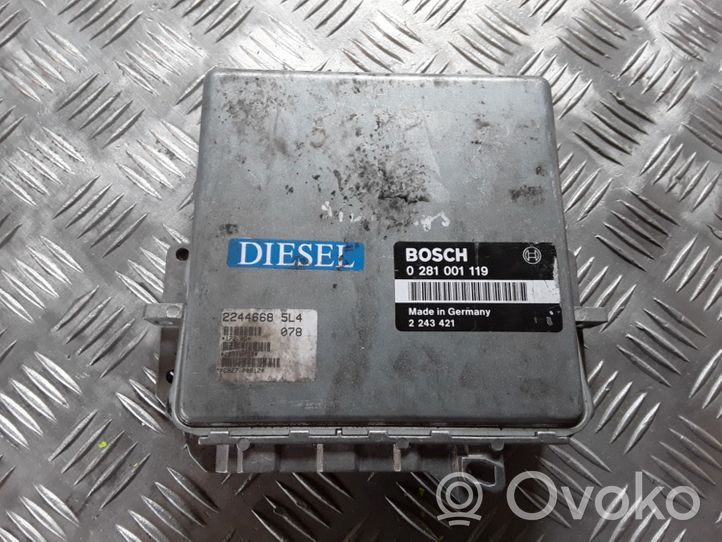 BMW 5 E34 Calculateur moteur ECU 0281001119