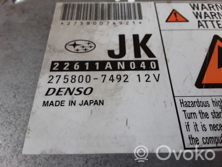 Subaru Outback Sterownik / Moduł ECU 2758007492