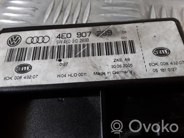 Audi A8 S8 D3 4E Module confort 4E0907289