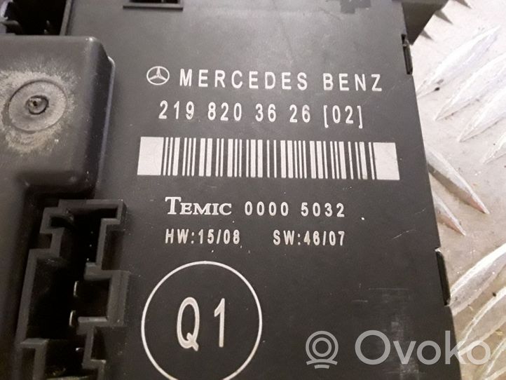 Mercedes-Benz CLS C219 Door control unit/module 2198203626