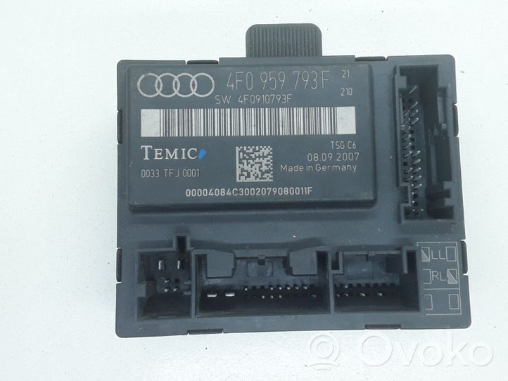 Audi A6 S6 C6 4F Centralina/modulo portiere 4F0959793F