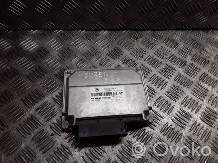 Volkswagen Touareg I Module de contrôle de boîte de vitesses ECU 0AD927755AC