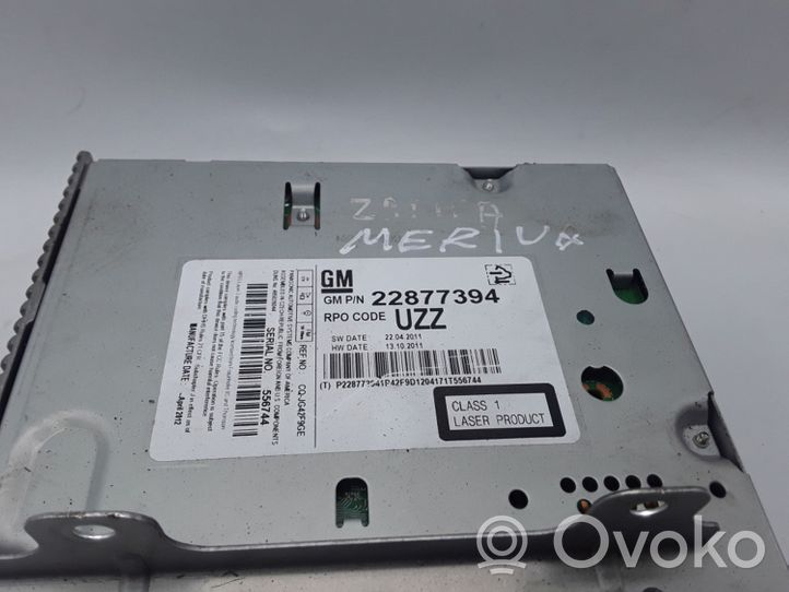 Opel Astra J Navigaatioyksikkö CD/DVD-soitin 22877394