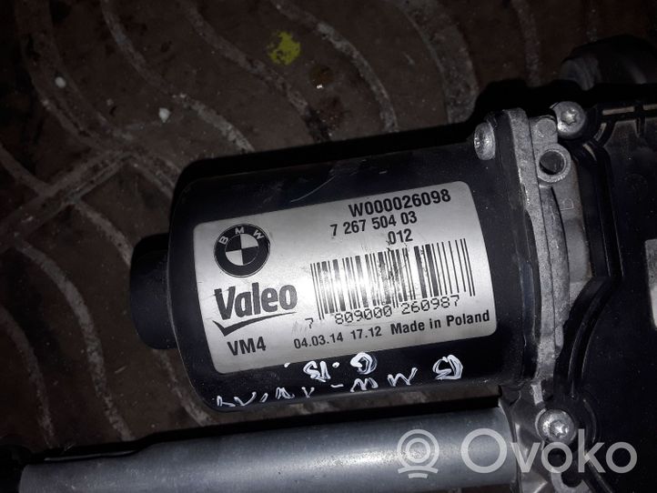 BMW 1 F20 F21 Motor y varillaje del limpiaparabrisas delantero 726750403