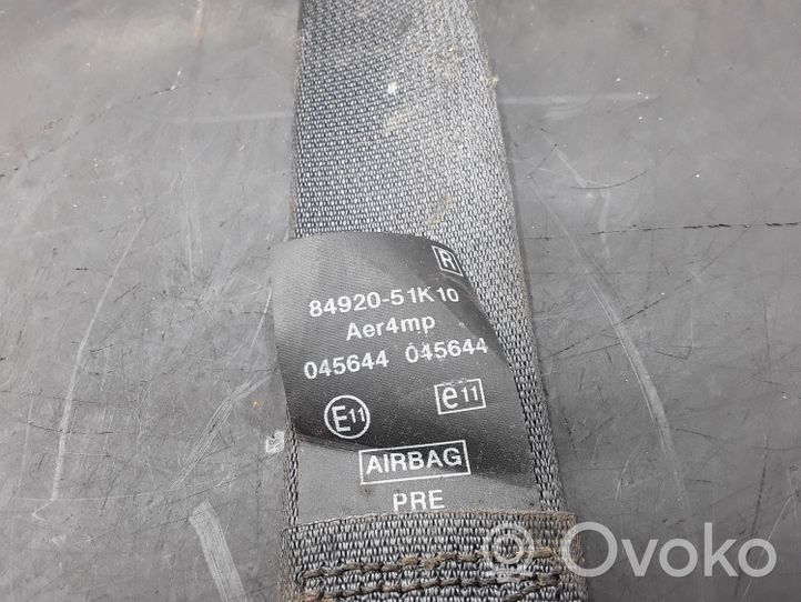 Opel Agila B Front seatbelt 8492051K10