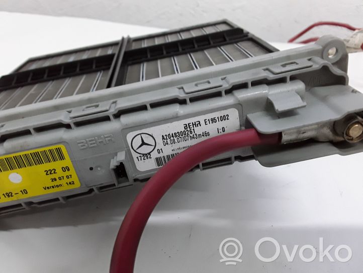 Mercedes-Benz C AMG W204 Scambiatore elettrico riscaldamento abitacolo A2048300261