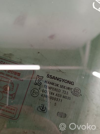 SsangYong Korando Vetro del finestrino della portiera posteriore 43R000371
