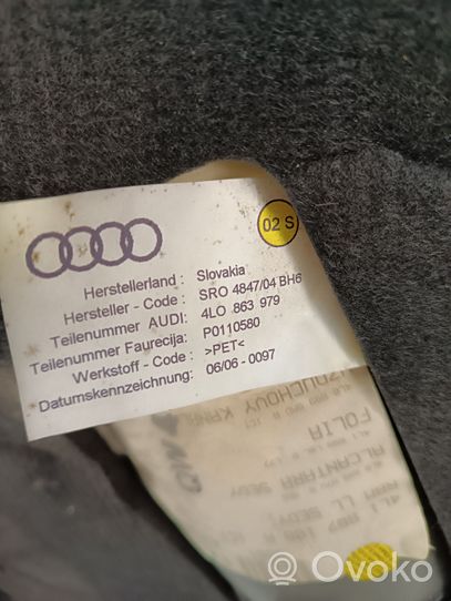 Audi Q7 4L Garniture de panneau carte de porte avant 4L0863979