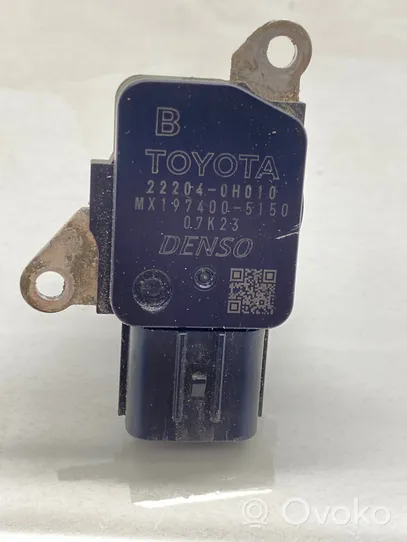 Toyota Camry Przepływomierz masowy powietrza MAF 222040H010