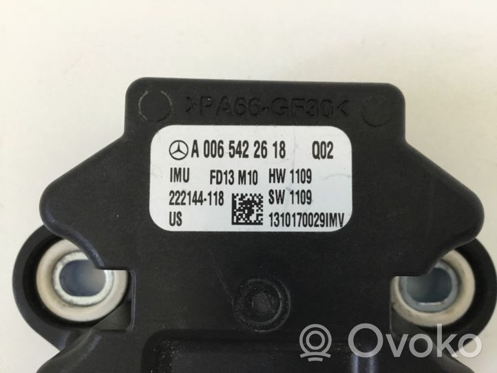 Mercedes-Benz GL X166 ESP acceleration yaw rate sensor A0065422618