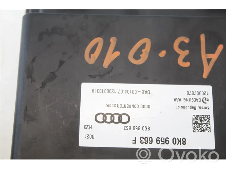 Audi A3 S3 A3 Sportback 8P Inne wyposażenie elektryczne 8K0959663F