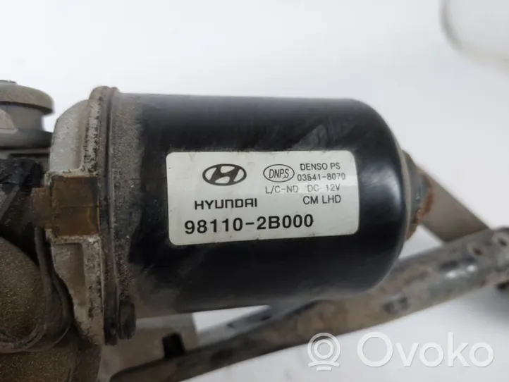 Hyundai Santa Fe Mechanizm i silniczek wycieraczek szyby przedniej / czołowej 981102B000