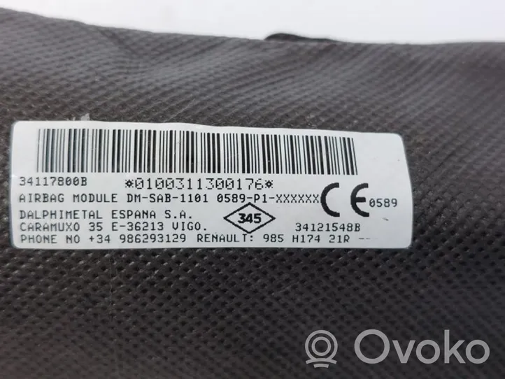 Dacia Duster Poduszka powietrzna Airbag fotela 34121548B