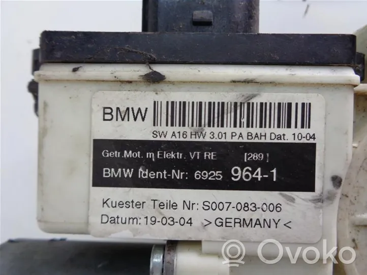 BMW X3 E83 Alzacristalli elettrico della portiera anteriore 