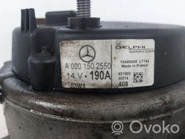 Mercedes-Benz ML W163 Alternator A0001502550