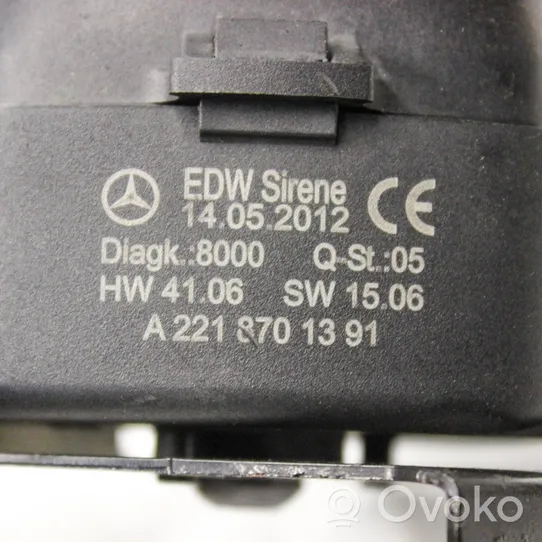 Mercedes-Benz S W221 Sirene Signalhorn Alarmanlage A2215459340