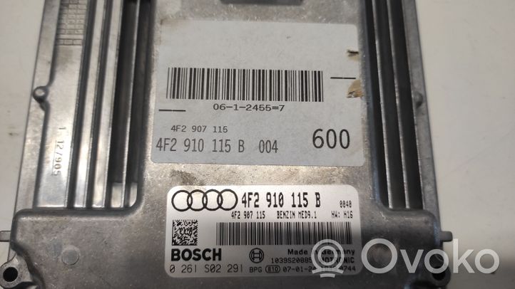 Audi A6 S6 C6 4F Variklio valdymo blokas 4F2910115B