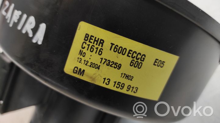 Opel Zafira A Lämmittimen puhallin 13159913