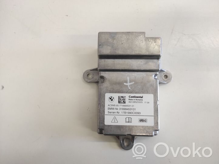 BMW 5 G30 G31 Module de contrôle airbag A2C38525305