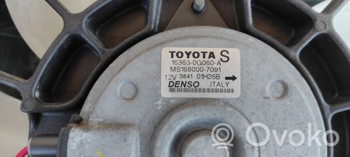 Toyota Avensis T250 Convogliatore ventilatore raffreddamento del radiatore 163630G060A