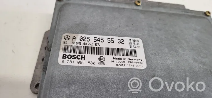 Mercedes-Benz E W210 Calculateur moteur ECU A0255455532